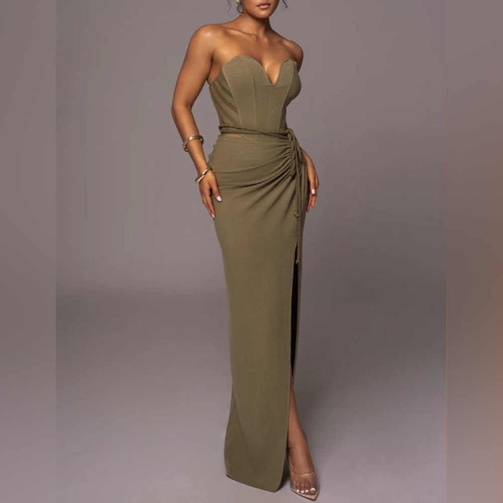JLux Label Linen Skirt Set